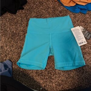 lululemon wunder train biker shorts “6